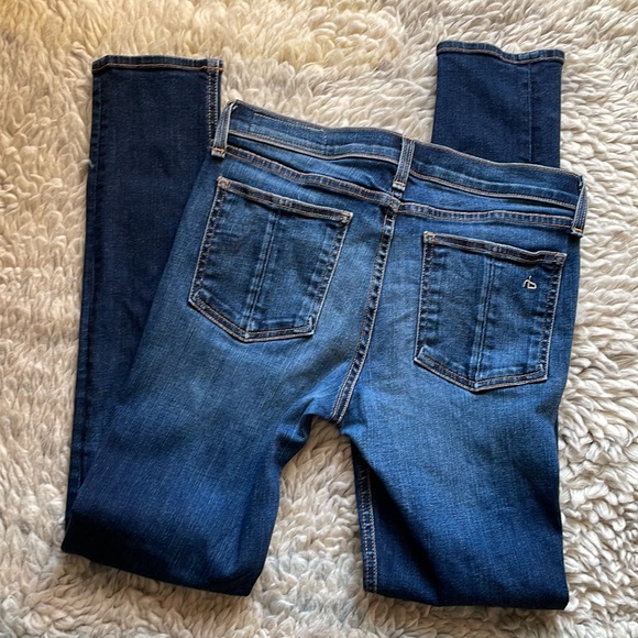 Rag & Bone Kensington Skinny Blue Jeans Sz 27 - Picture 3 of 7